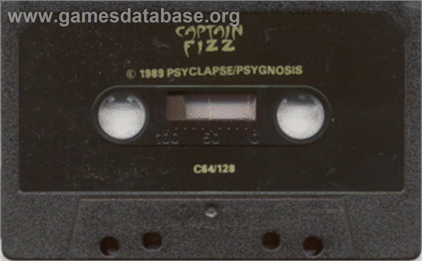 Captain Fizz Meets the Blaster-Trons - Commodore 64 - Artwork - Cartridge
