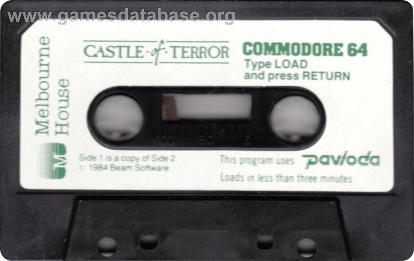 Castle of Terror (CP Verlag) - Commodore 64 - Artwork - Cartridge