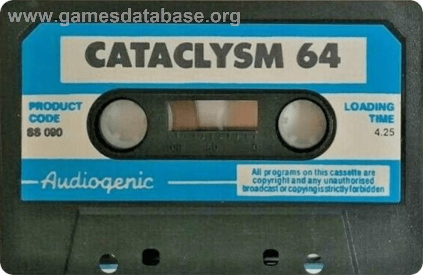 Cataclysm - Commodore 64 - Artwork - Cartridge