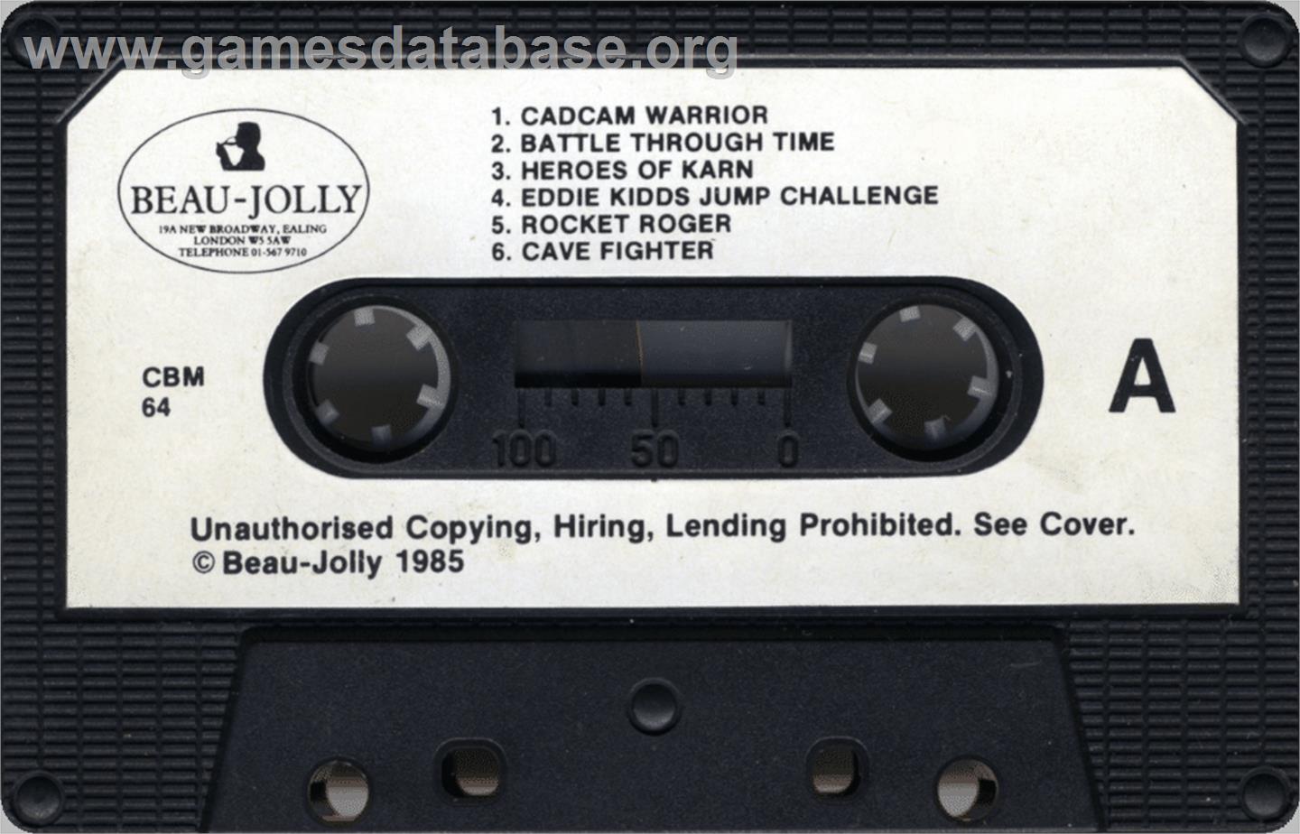 Cave Fighter - Commodore 64 - Artwork - Cartridge