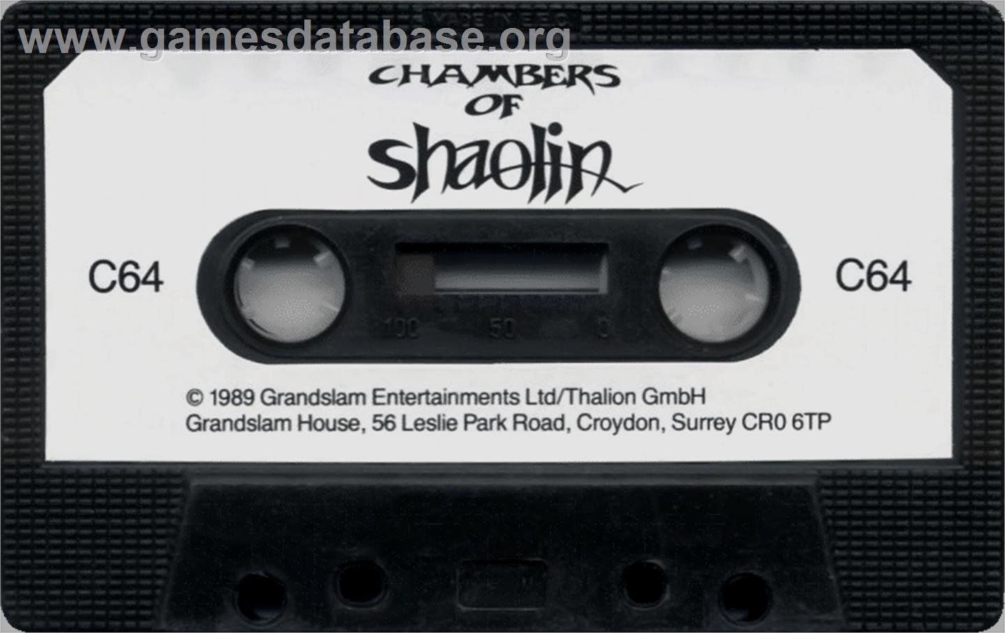 Chambers of Shaolin - Commodore 64 - Artwork - Cartridge