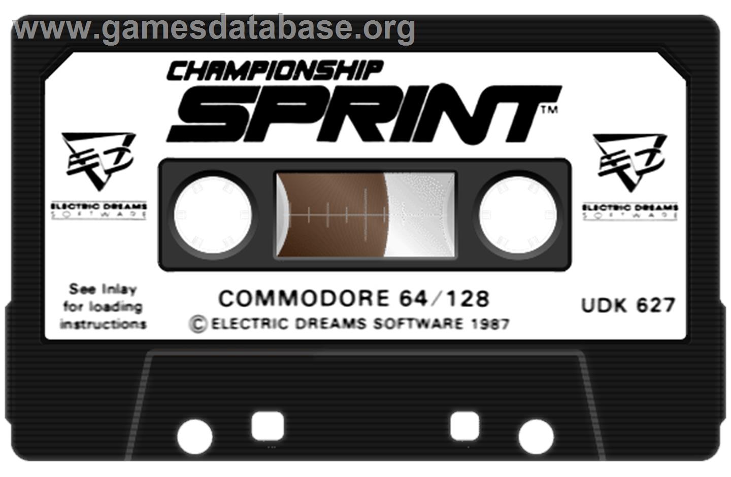 Championship Sprint - Commodore 64 - Artwork - Cartridge