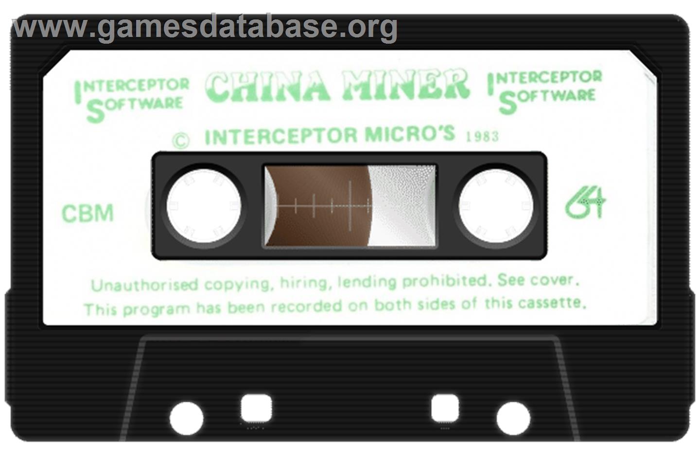 China Miner - Commodore 64 - Artwork - Cartridge