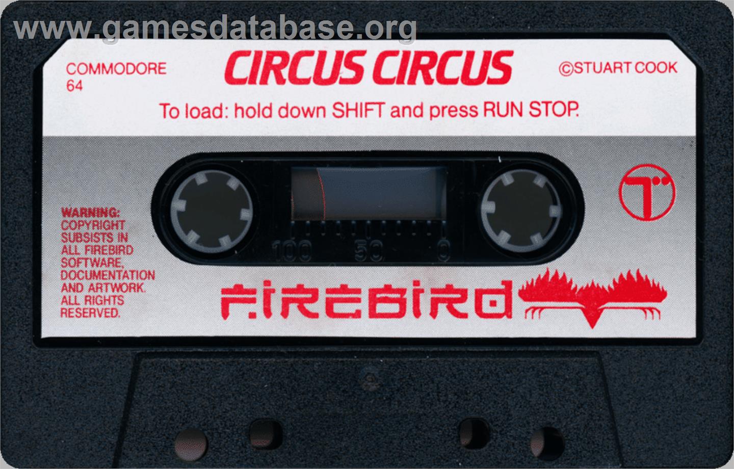 Circus Circus - Commodore 64 - Artwork - Cartridge