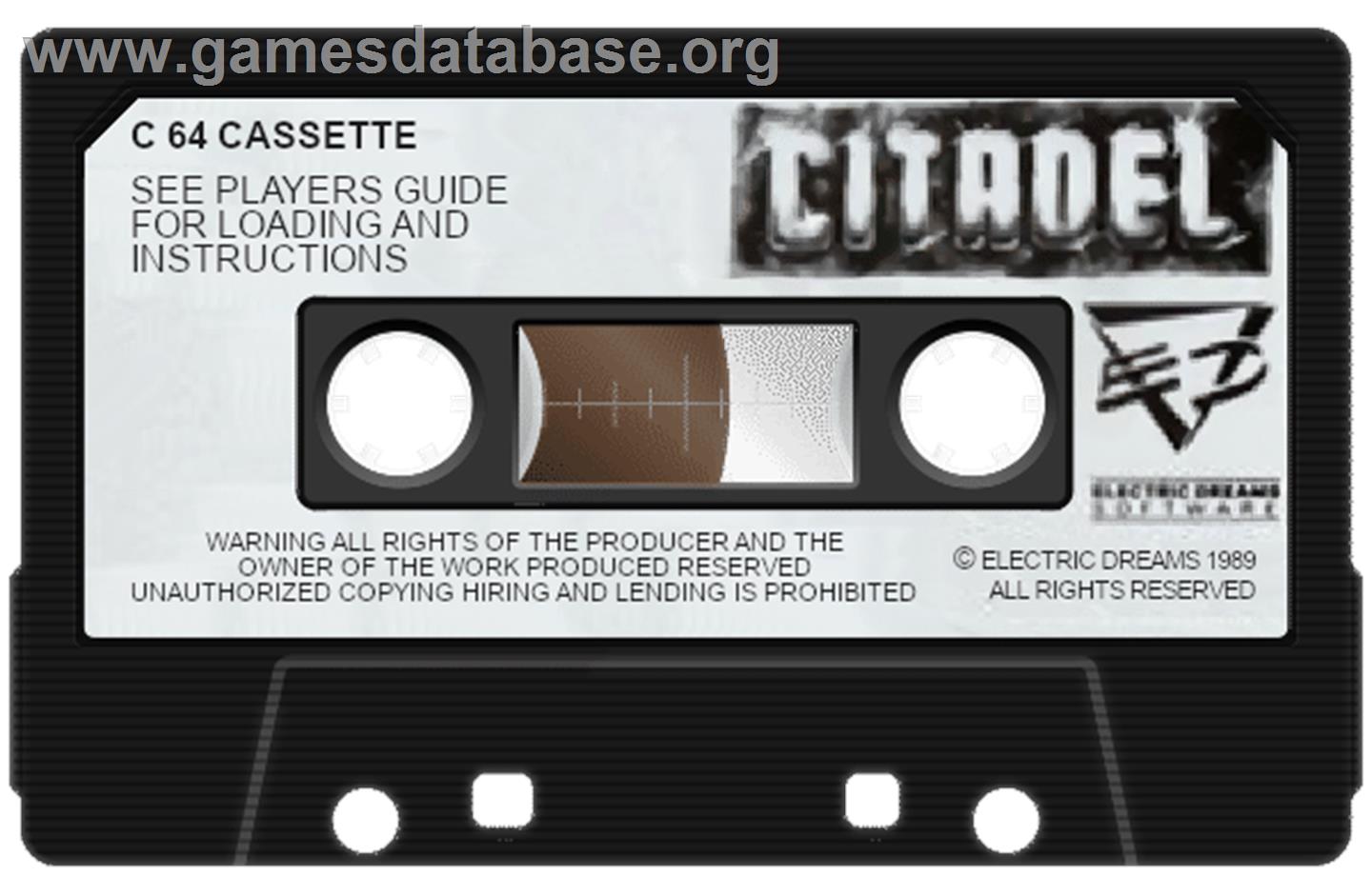 Citadel - Commodore 64 - Artwork - Cartridge