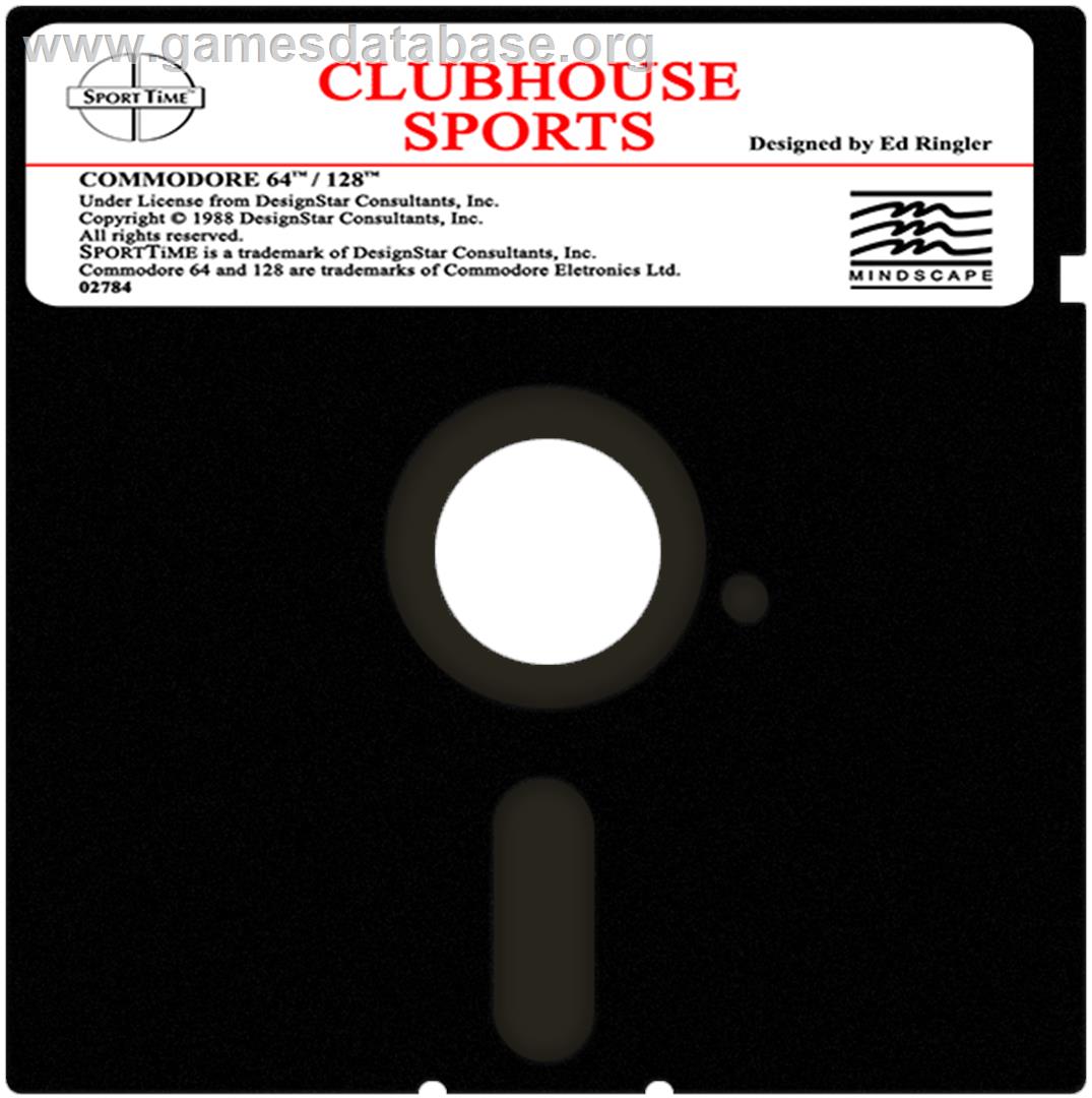 Clubhouse Sports - Commodore 64 - Artwork - Cartridge