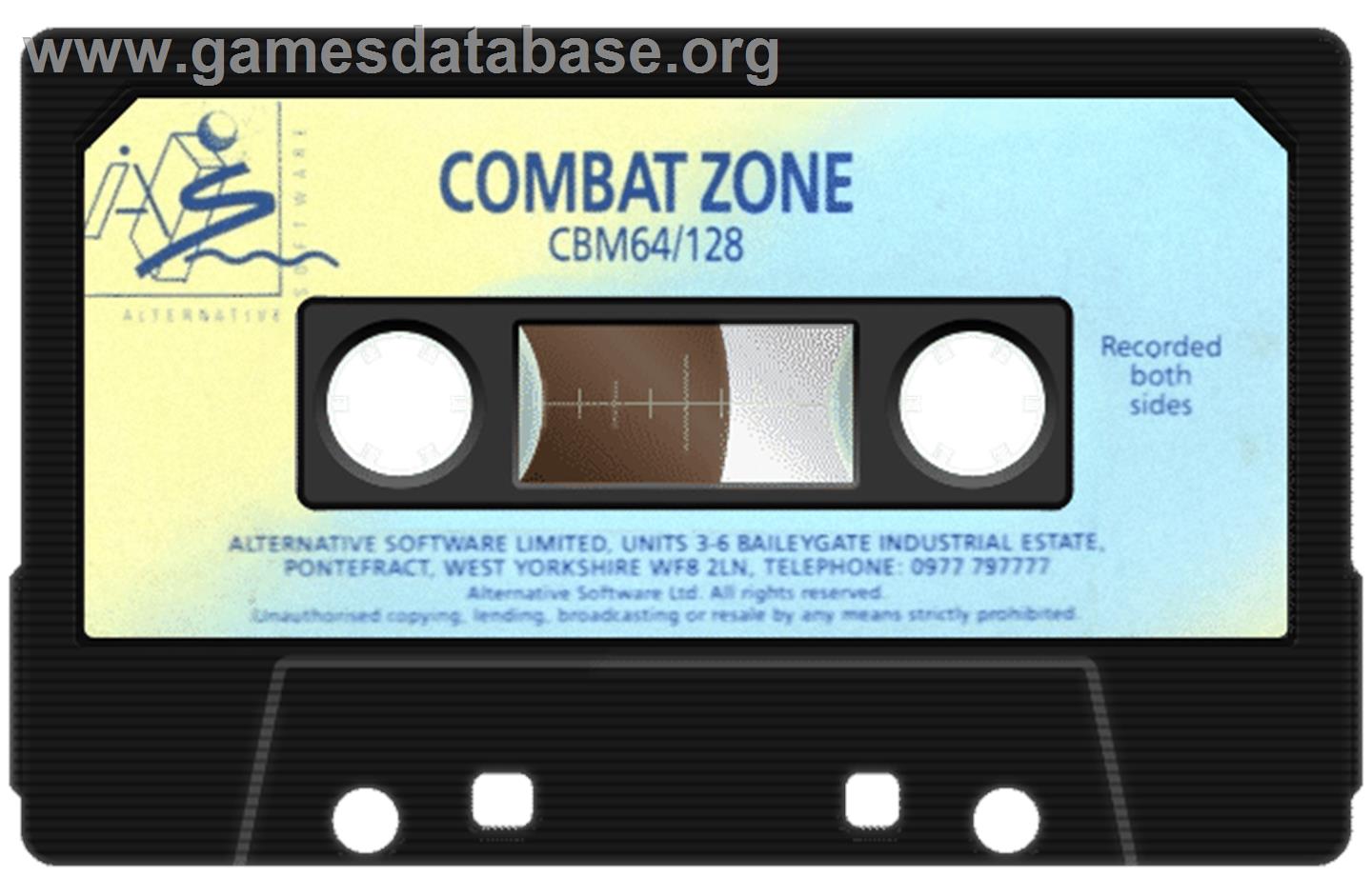 Combat Zone (Alternative) - Commodore 64 - Artwork - Cartridge