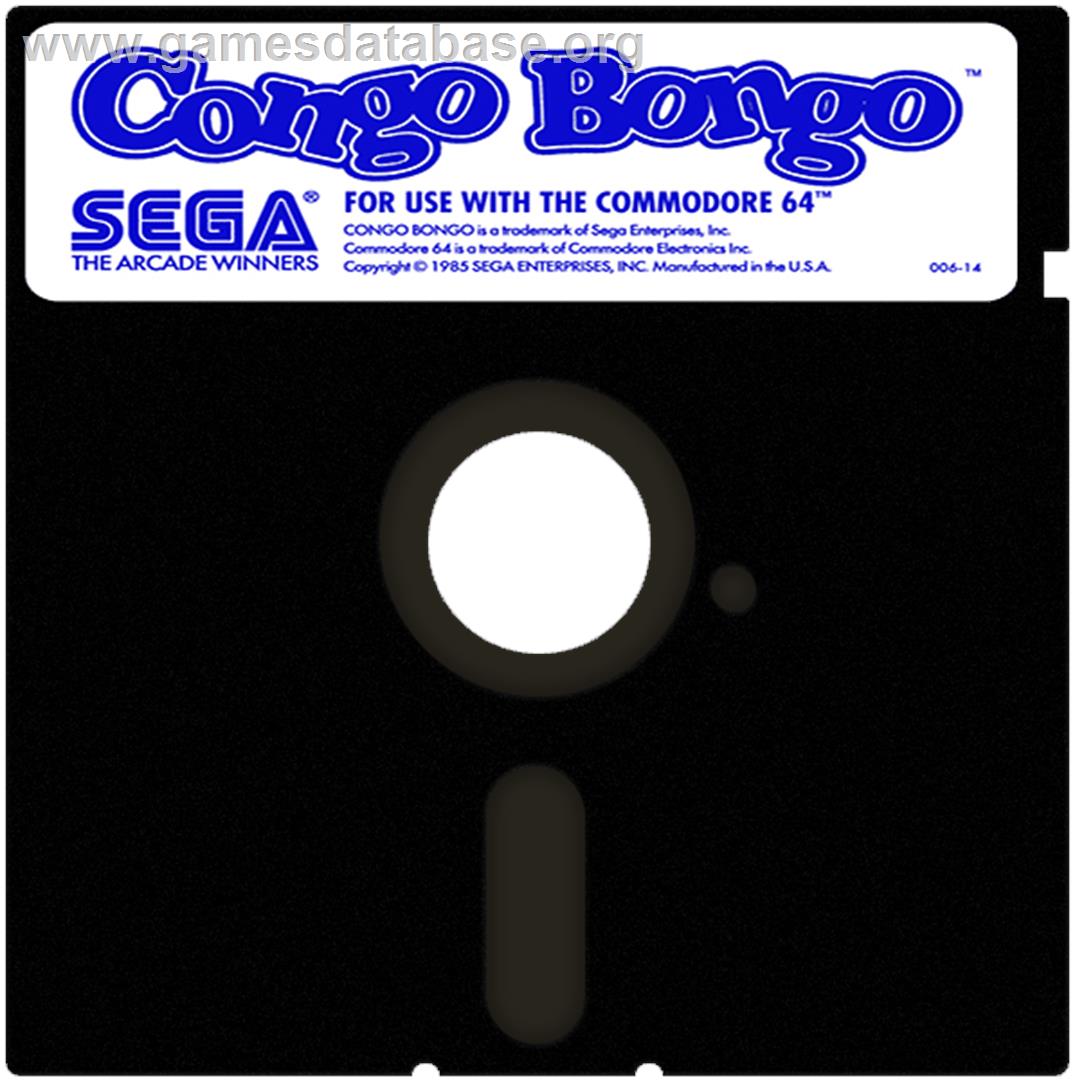 Congo Bongo (1985) - Commodore 64 - Artwork - Cartridge