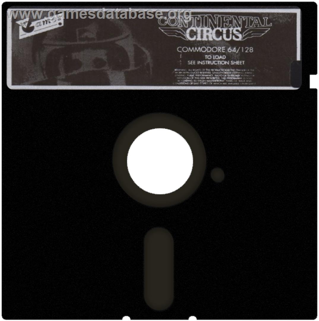 Continental Circus - Commodore 64 - Artwork - Cartridge