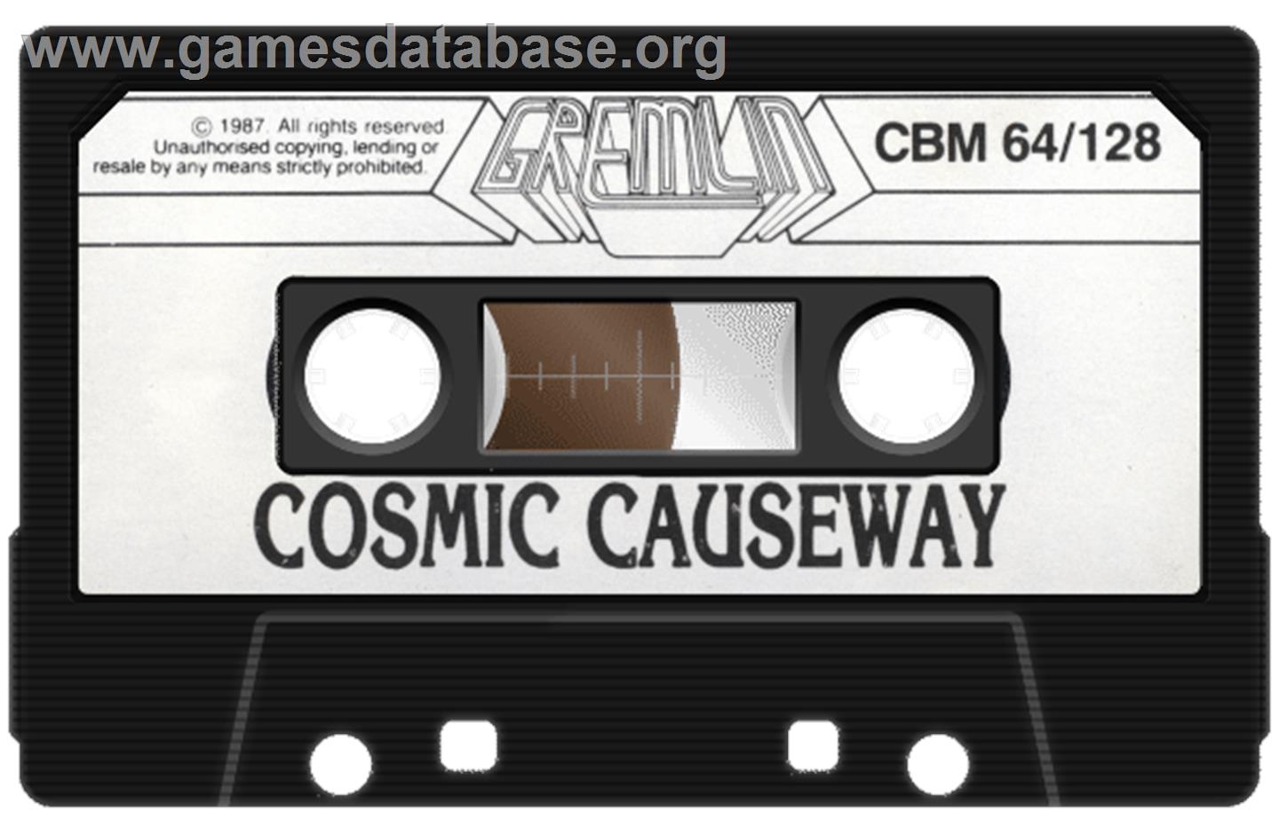 Cosmic Causeway: Trailblazer II - Commodore 64 - Artwork - Cartridge