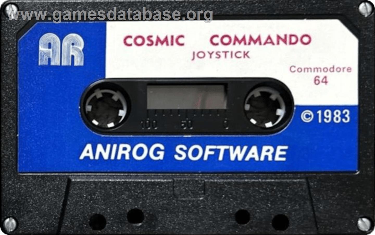 Cosmic Commando - Commodore 64 - Artwork - Cartridge