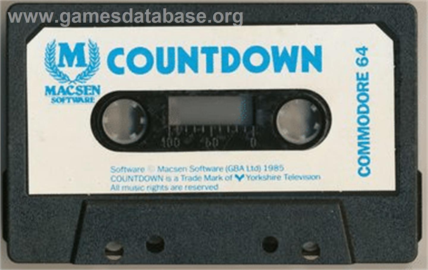 Countdown - Commodore 64 - Artwork - Cartridge