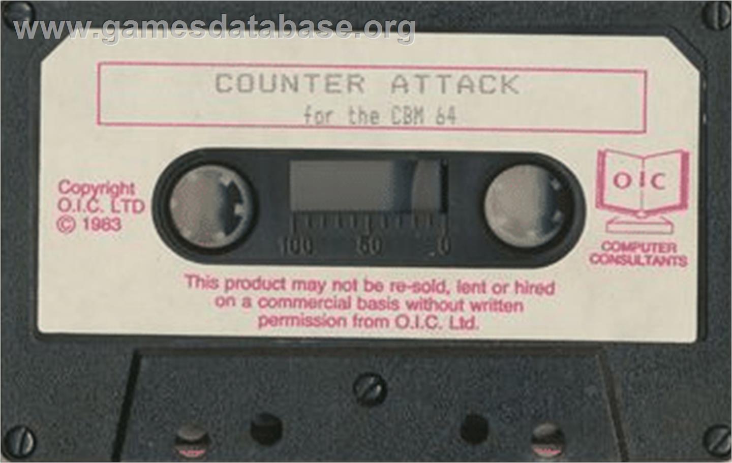 Counter Attack (1984) - Commodore 64 - Artwork - Cartridge