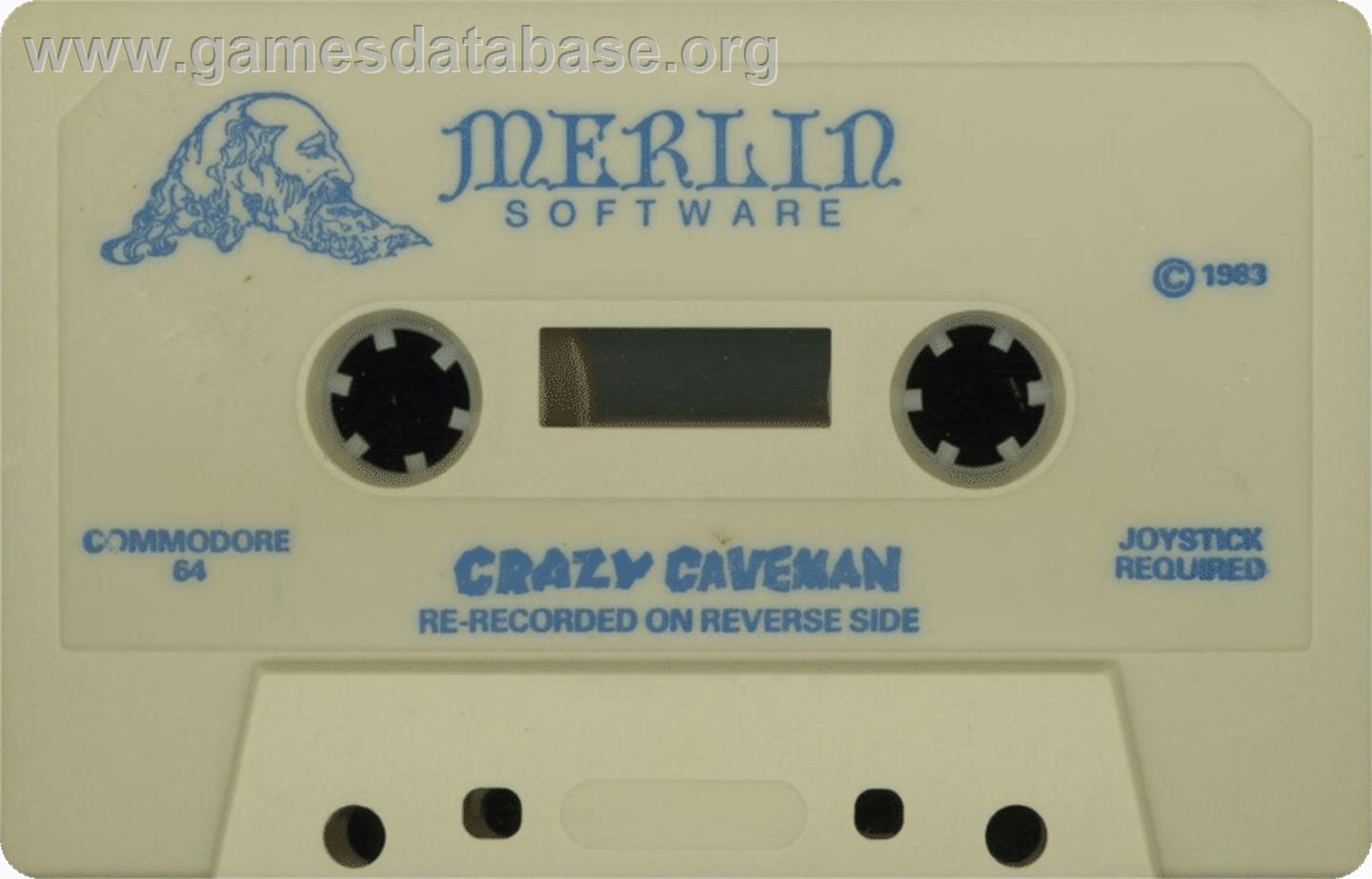 Crazy Caveman - Commodore 64 - Artwork - Cartridge