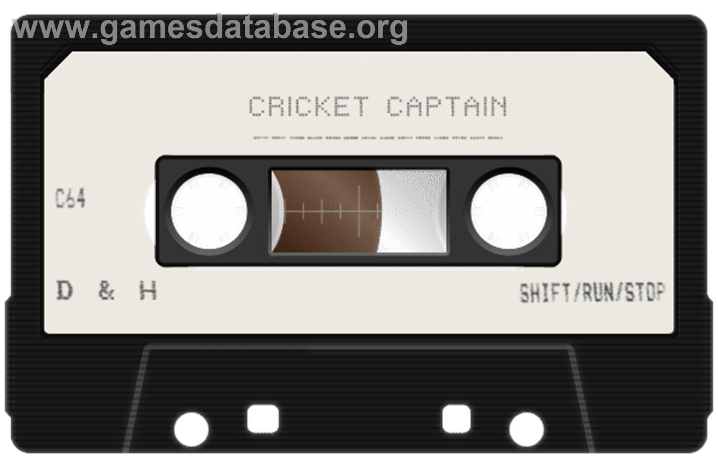 Cricket Captain (Hi-Tec) - Commodore 64 - Artwork - Cartridge