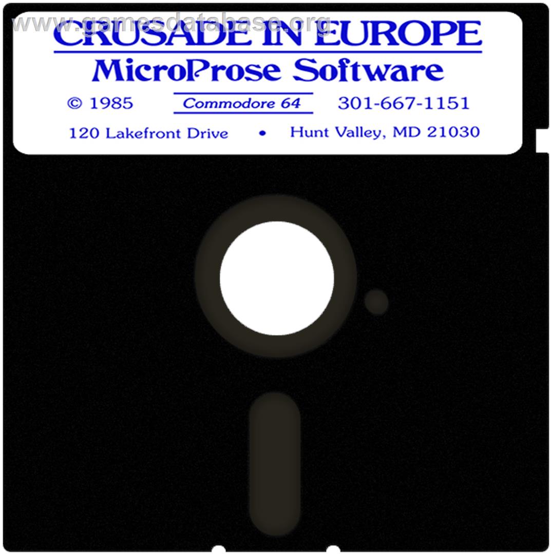 Crusade in Europe - Commodore 64 - Artwork - Cartridge