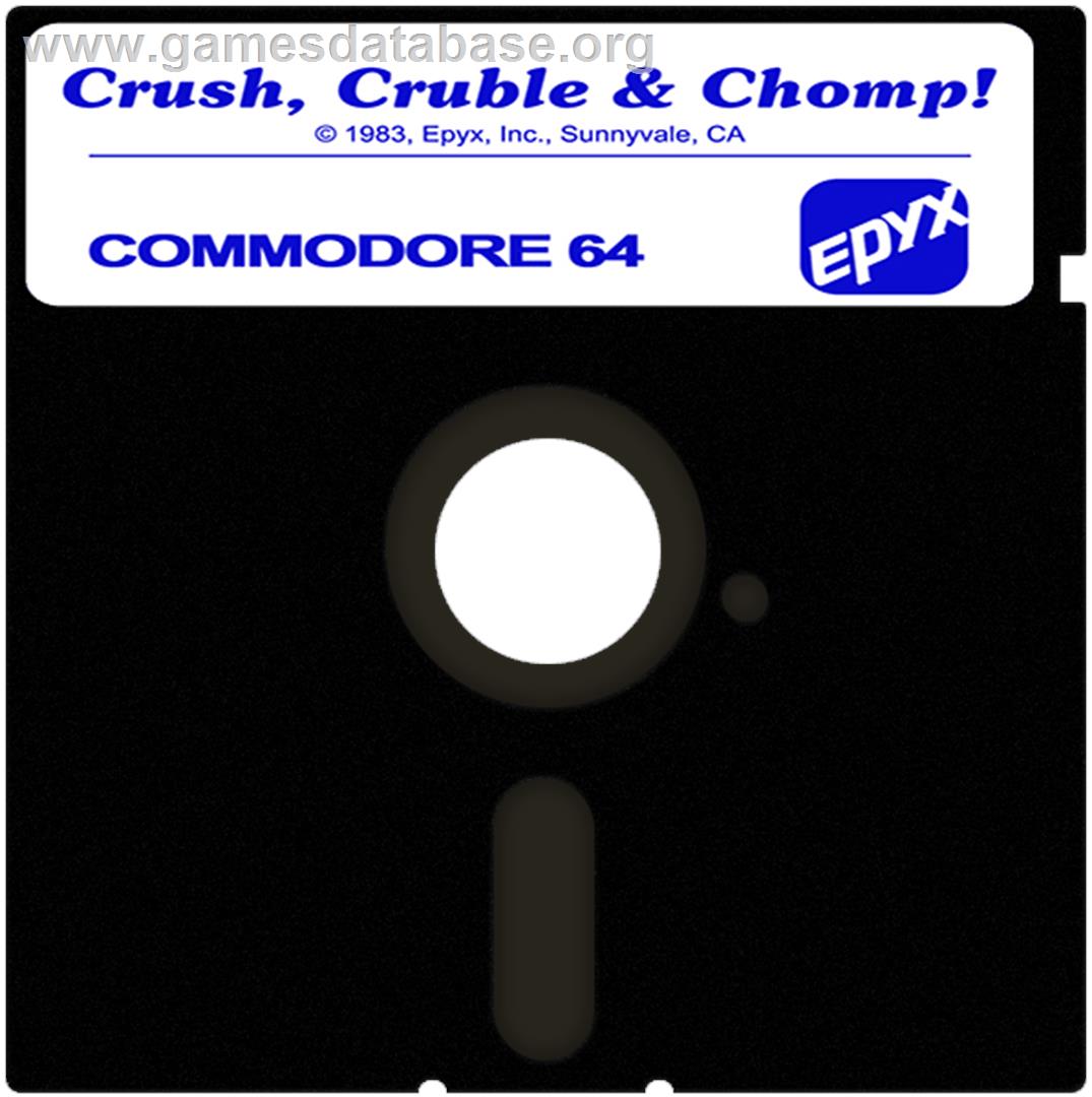 Crush, Crumble and Chomp! - Commodore 64 - Artwork - Cartridge