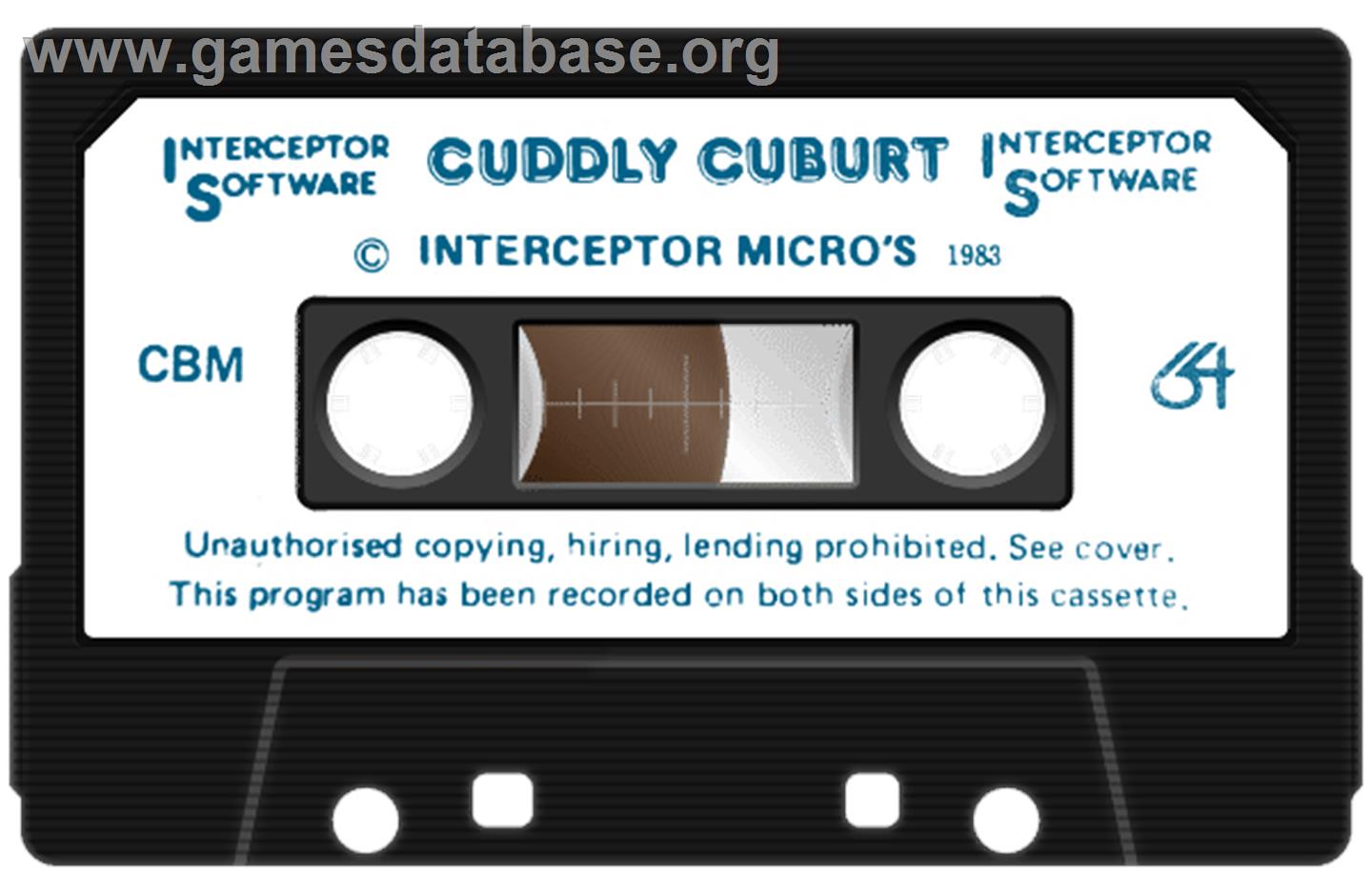 Cuddly Cuburt - Commodore 64 - Artwork - Cartridge