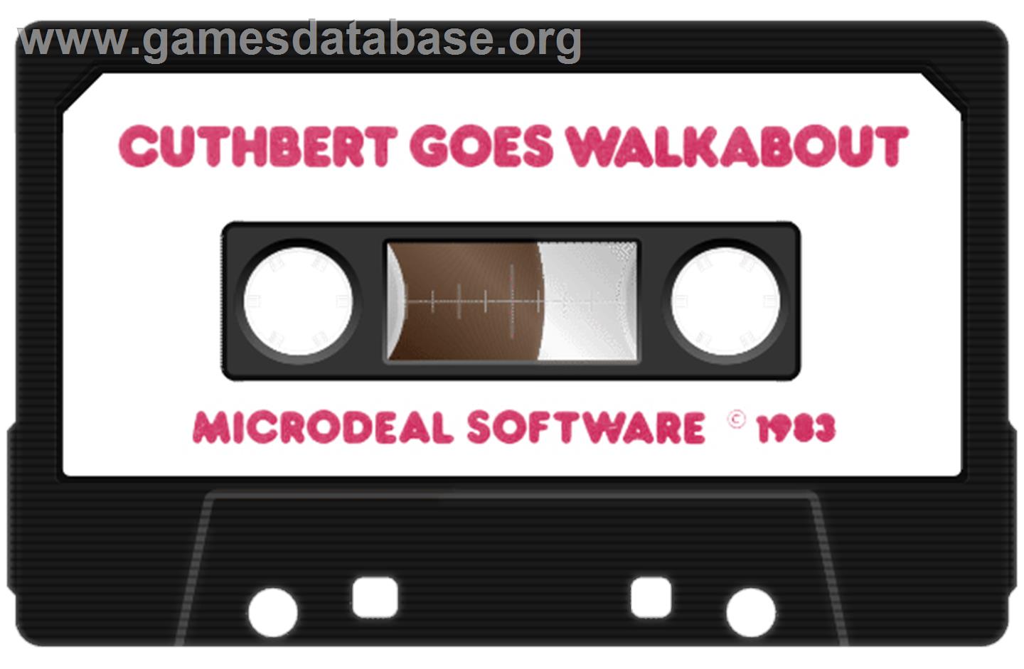 Cuthbert Goes Walkabout - Commodore 64 - Artwork - Cartridge
