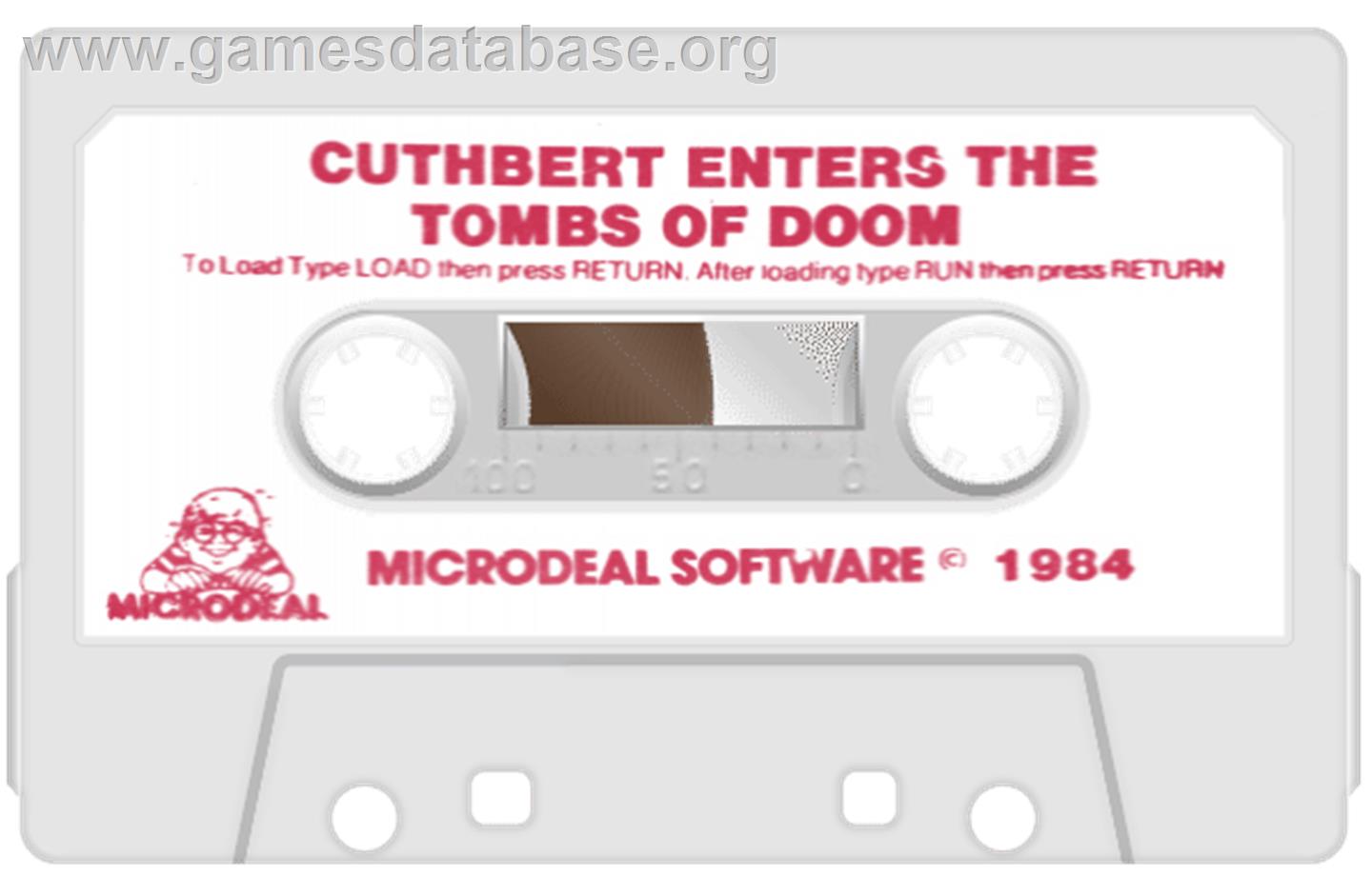 Cuthbert In The Tombs - Commodore 64 - Artwork - Cartridge