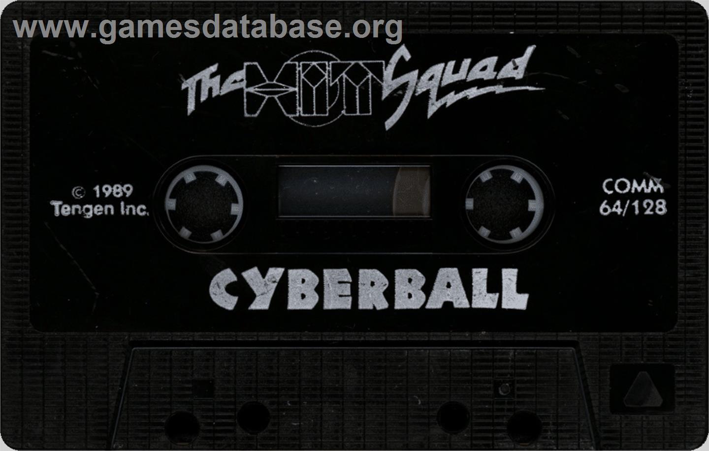Cyberball - Commodore 64 - Artwork - Cartridge