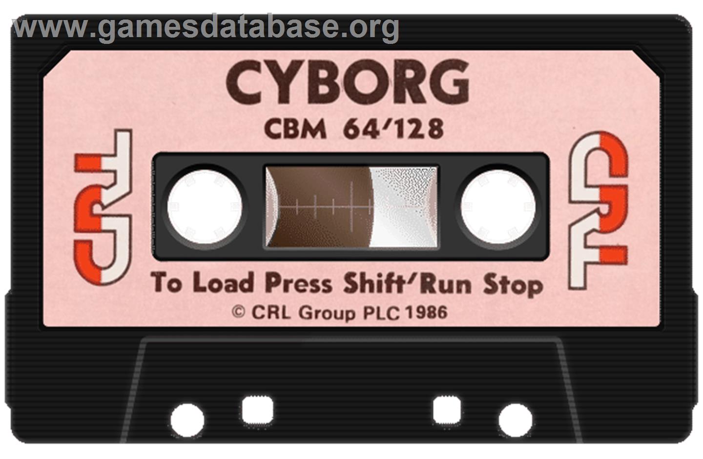 Cyborg - Commodore 64 - Artwork - Cartridge