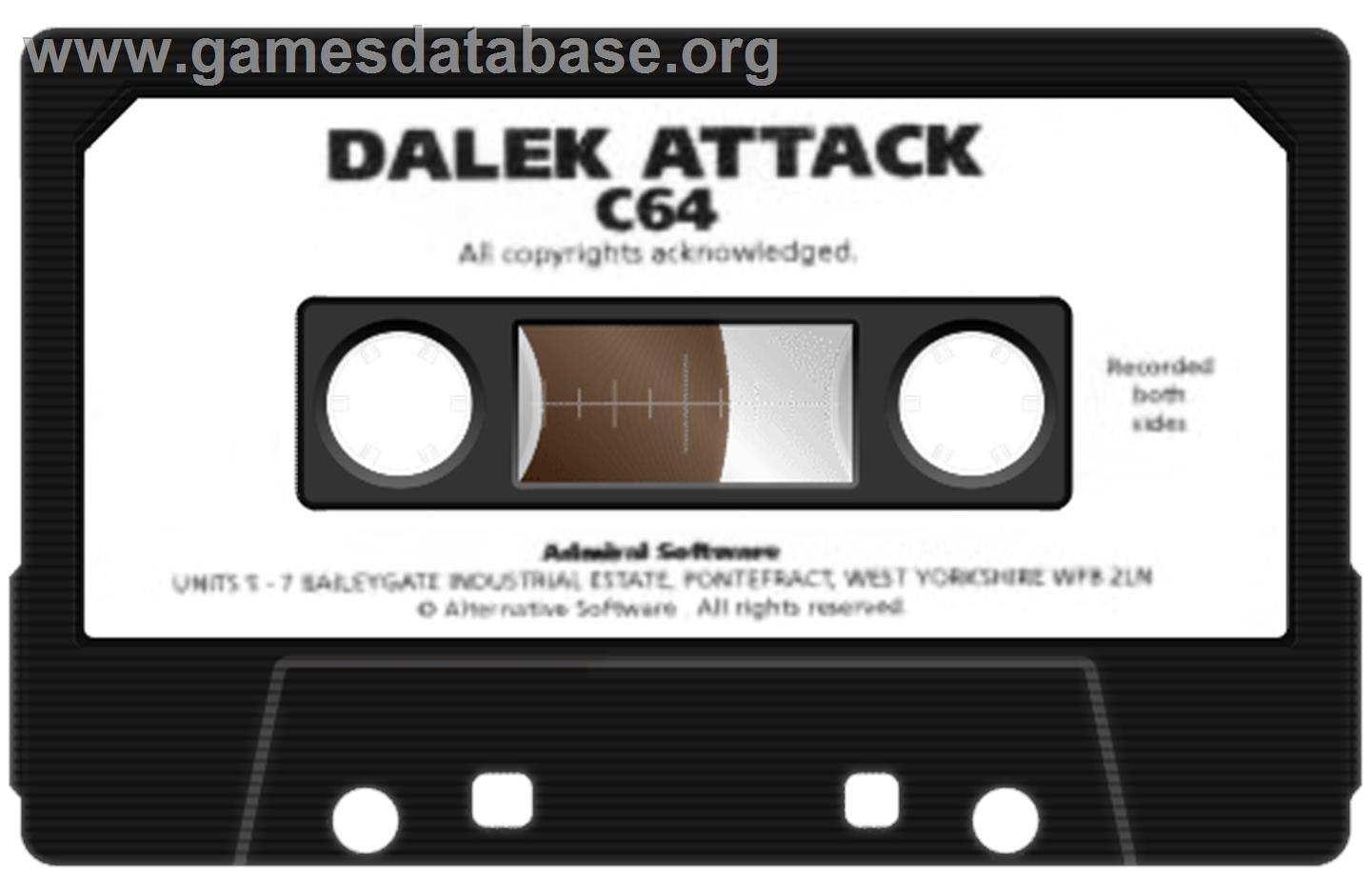Dalek Attack - Commodore 64 - Artwork - Cartridge