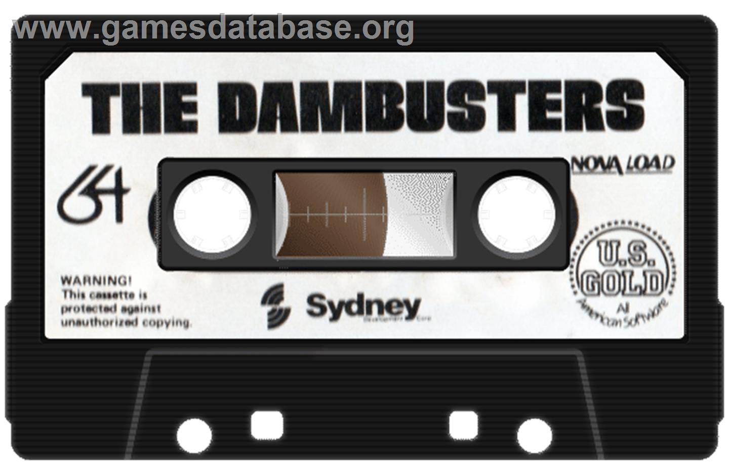 Dam Busters - Commodore 64 - Artwork - Cartridge
