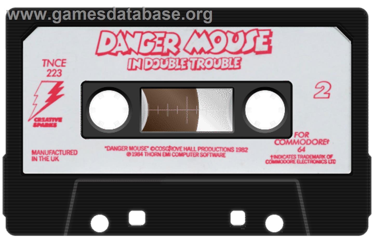 Danger Mouse in Double Trouble - Commodore 64 - Artwork - Cartridge