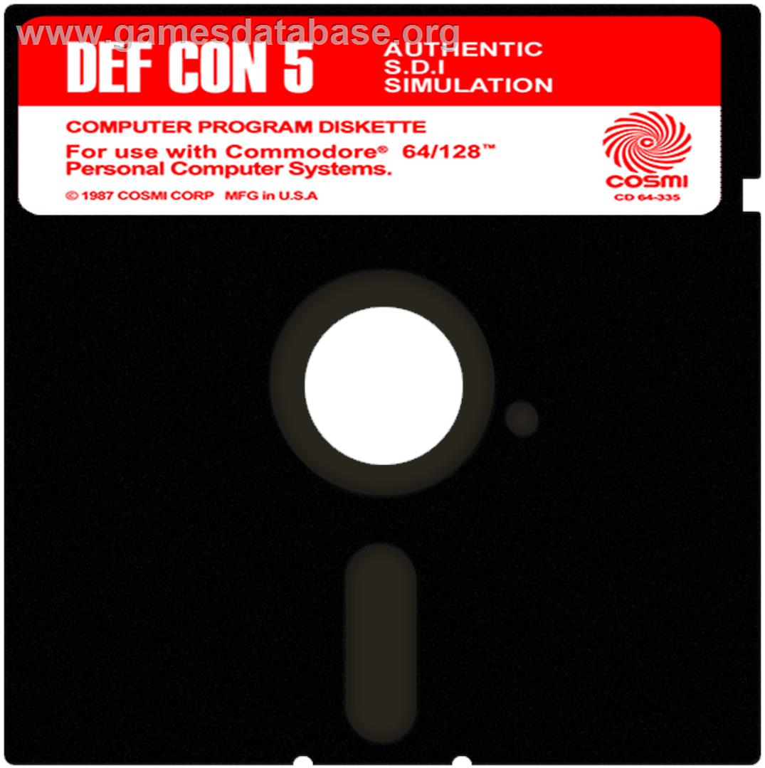 Def Con 5 - Commodore 64 - Artwork - Cartridge