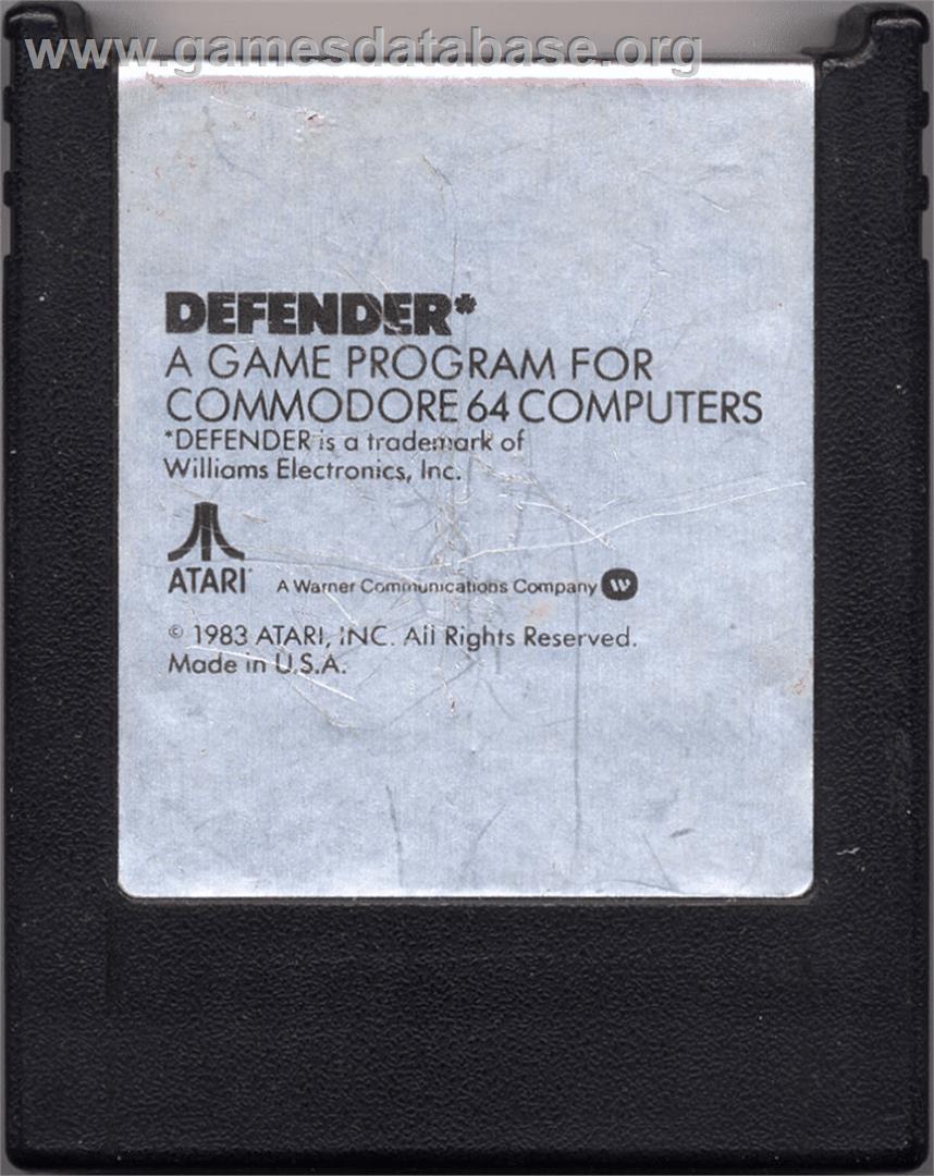 Defender - Commodore 64 - Artwork - Cartridge