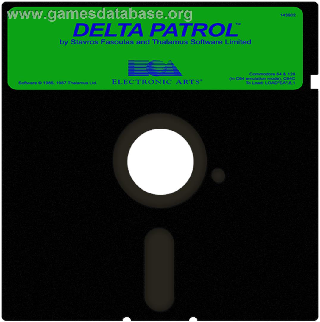 Delta Patrol - Commodore 64 - Artwork - Cartridge