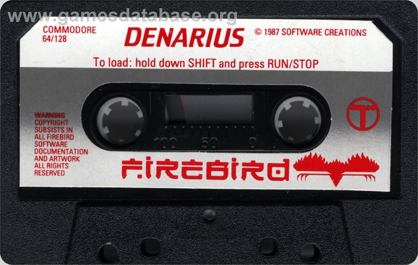 Denarius - Commodore 64 - Artwork - Cartridge