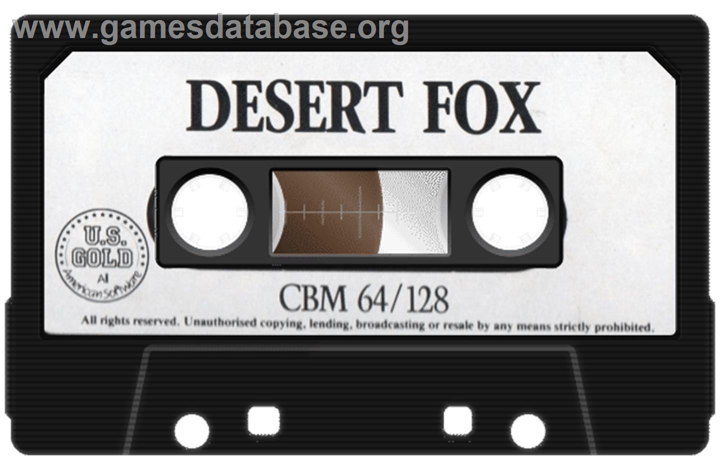 Desert Fox - Commodore 64 - Artwork - Cartridge