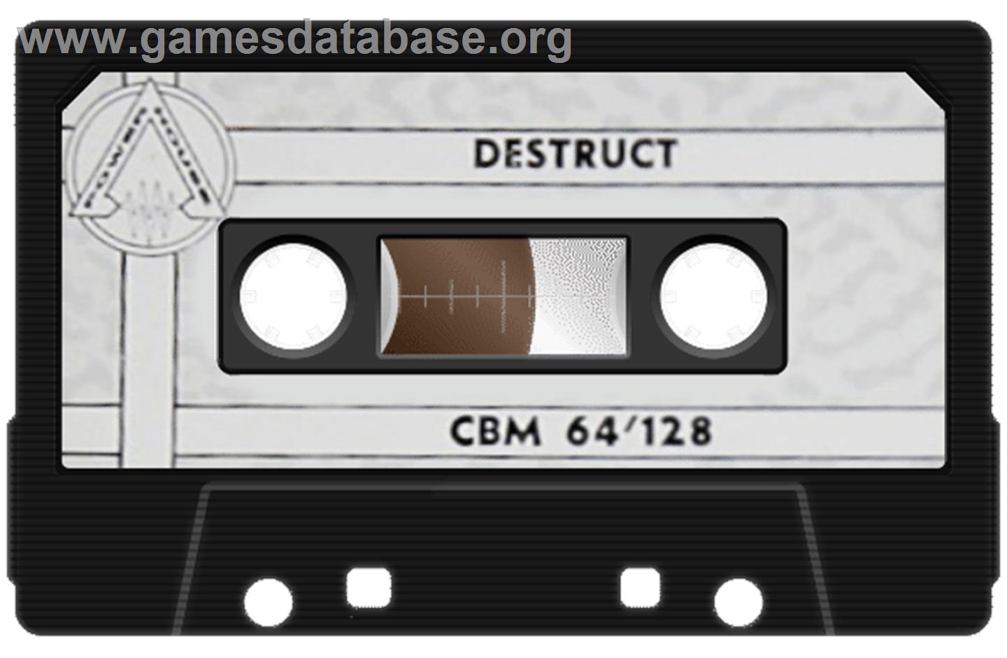 Destruct - Commodore 64 - Artwork - Cartridge