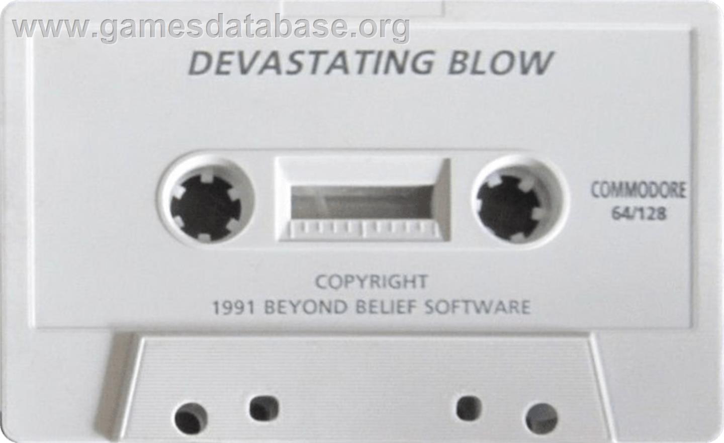 Devastating Blow - Commodore 64 - Artwork - Cartridge
