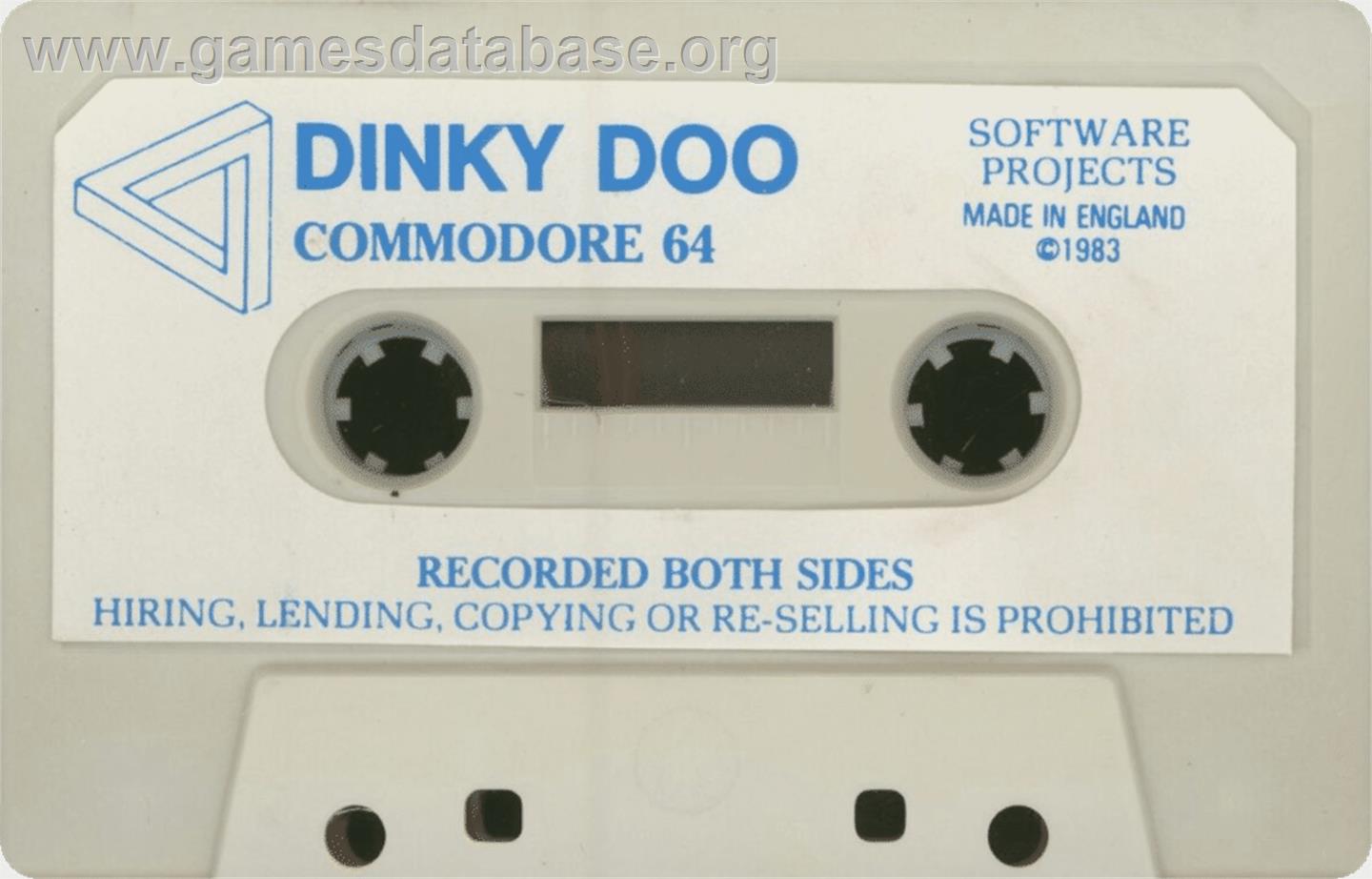 Dinky Doo - Commodore 64 - Artwork - Cartridge