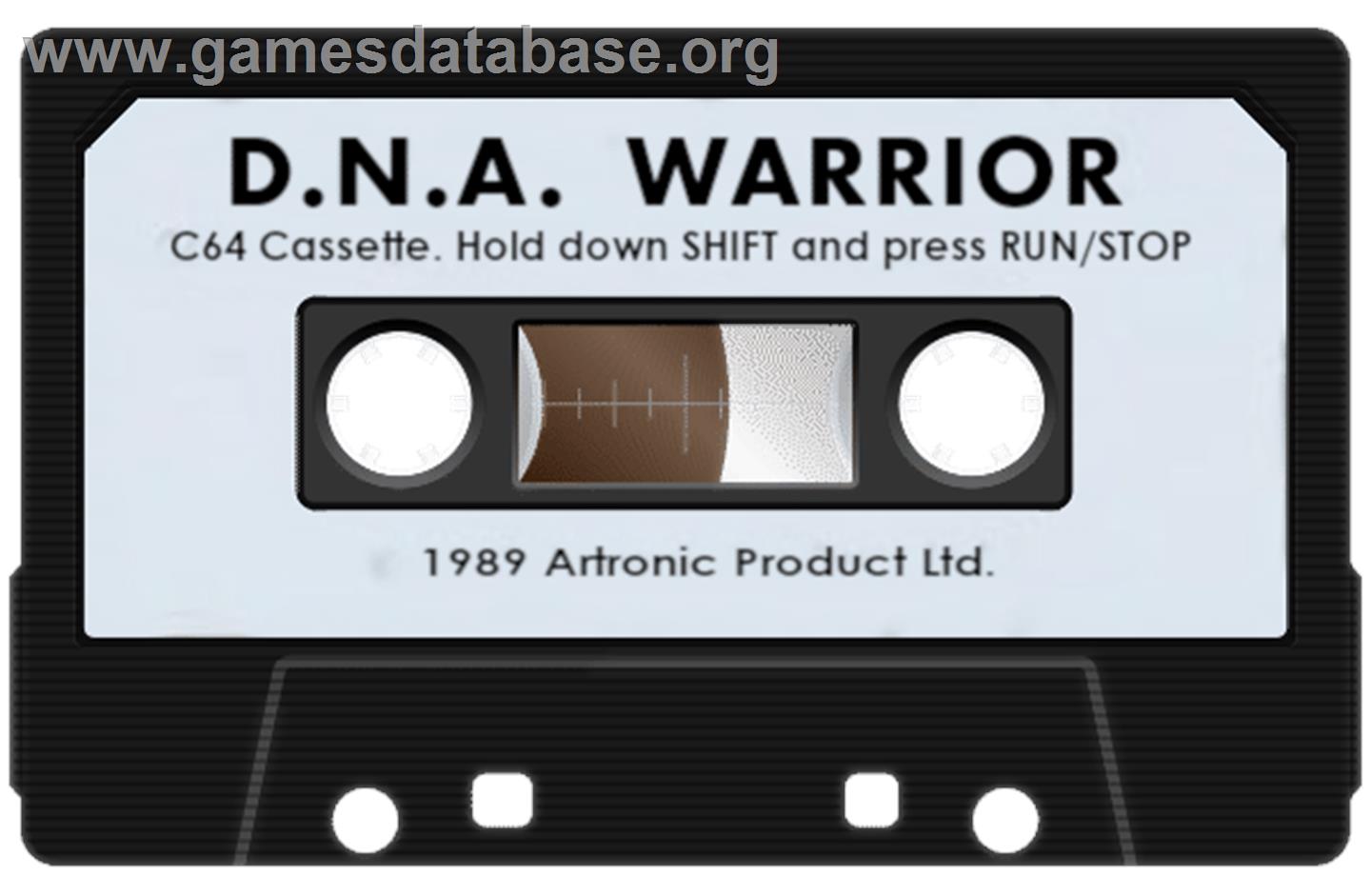 Dna Warrior - Commodore 64 - Artwork - Cartridge