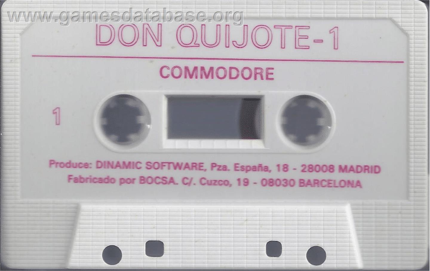 Don Quijote - Commodore 64 - Artwork - Cartridge
