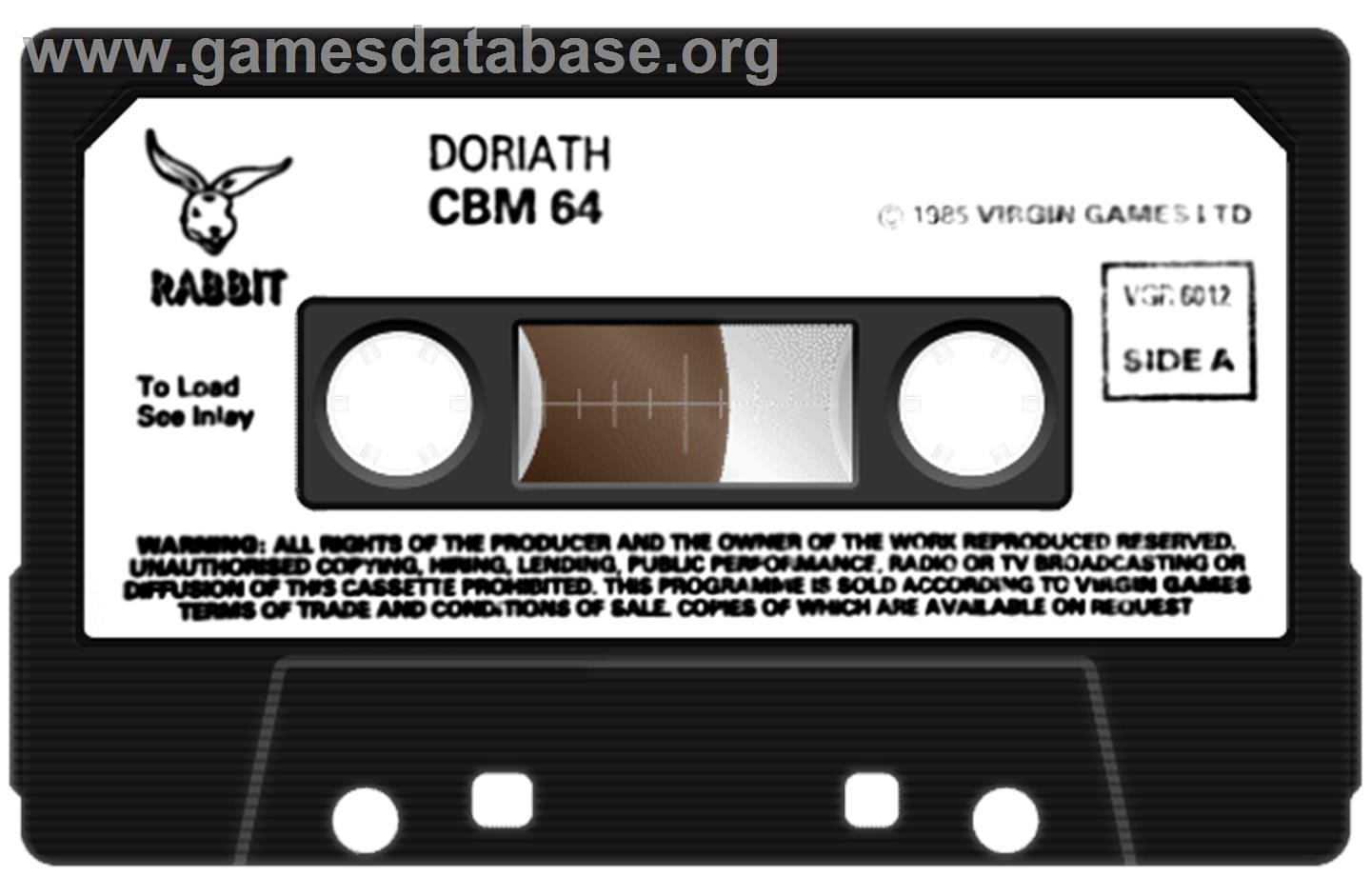 Doriath - Commodore 64 - Artwork - Cartridge