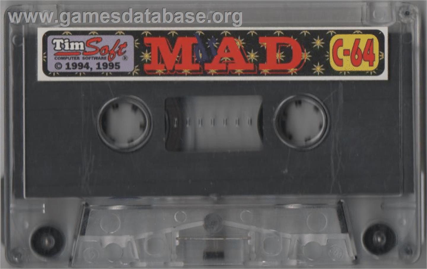 Dr. Mad Vs. The Topsy Turvy Moon Men Of Mars - Commodore 64 - Artwork - Cartridge