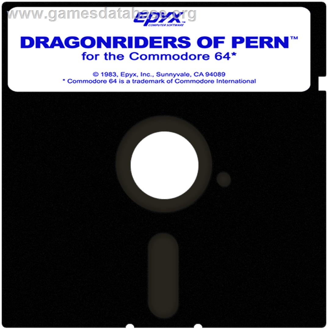 Dragonriders of Pern - Commodore 64 - Artwork - Cartridge