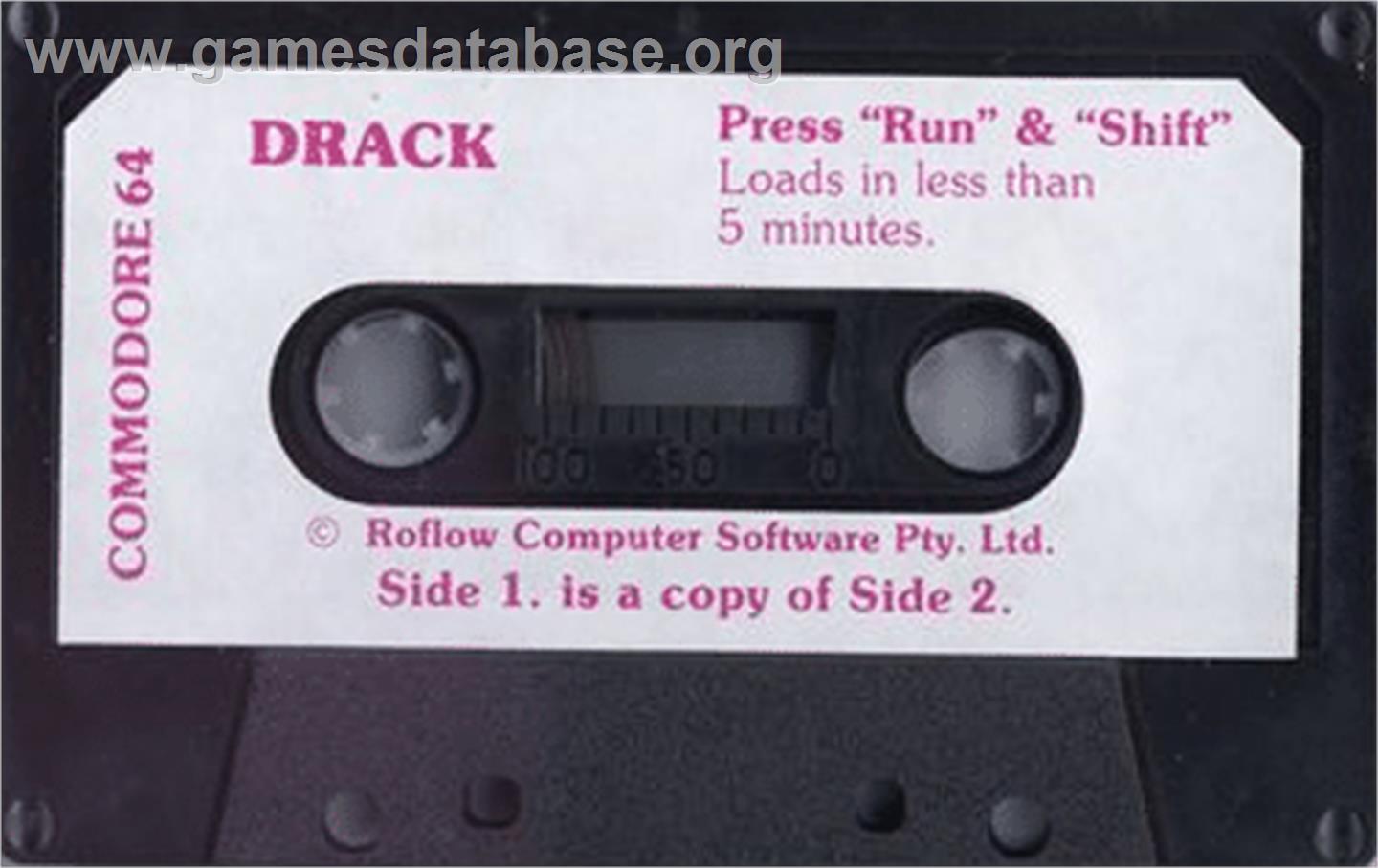 Drak - Commodore 64 - Artwork - Cartridge