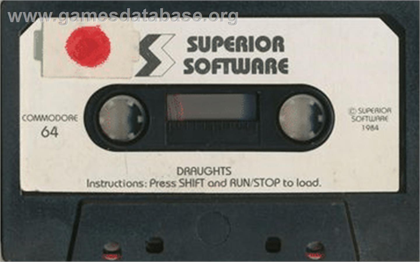 Draughts - Commodore 64 - Artwork - Cartridge