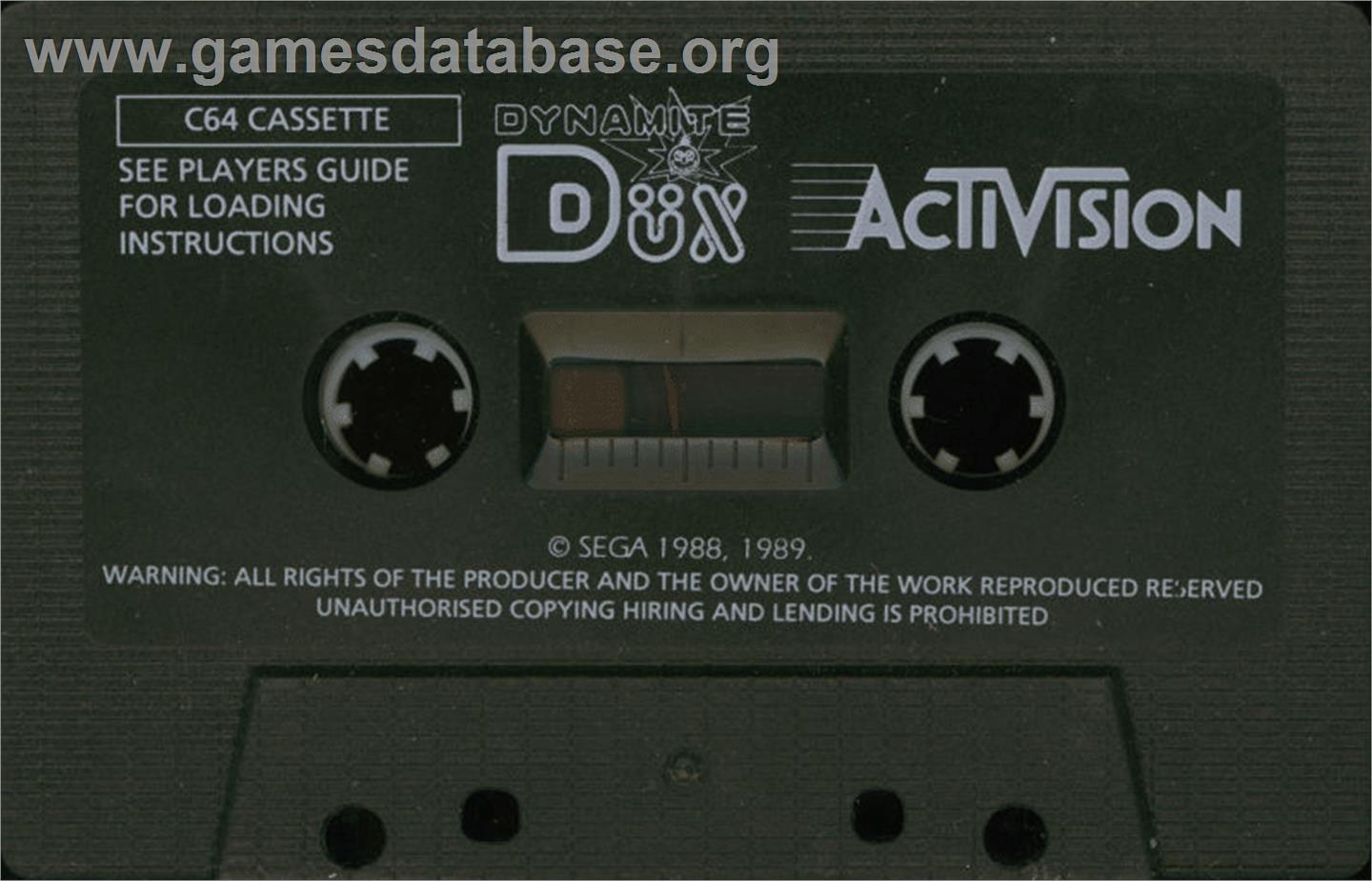 Dynamite Düx - Commodore 64 - Artwork - Cartridge