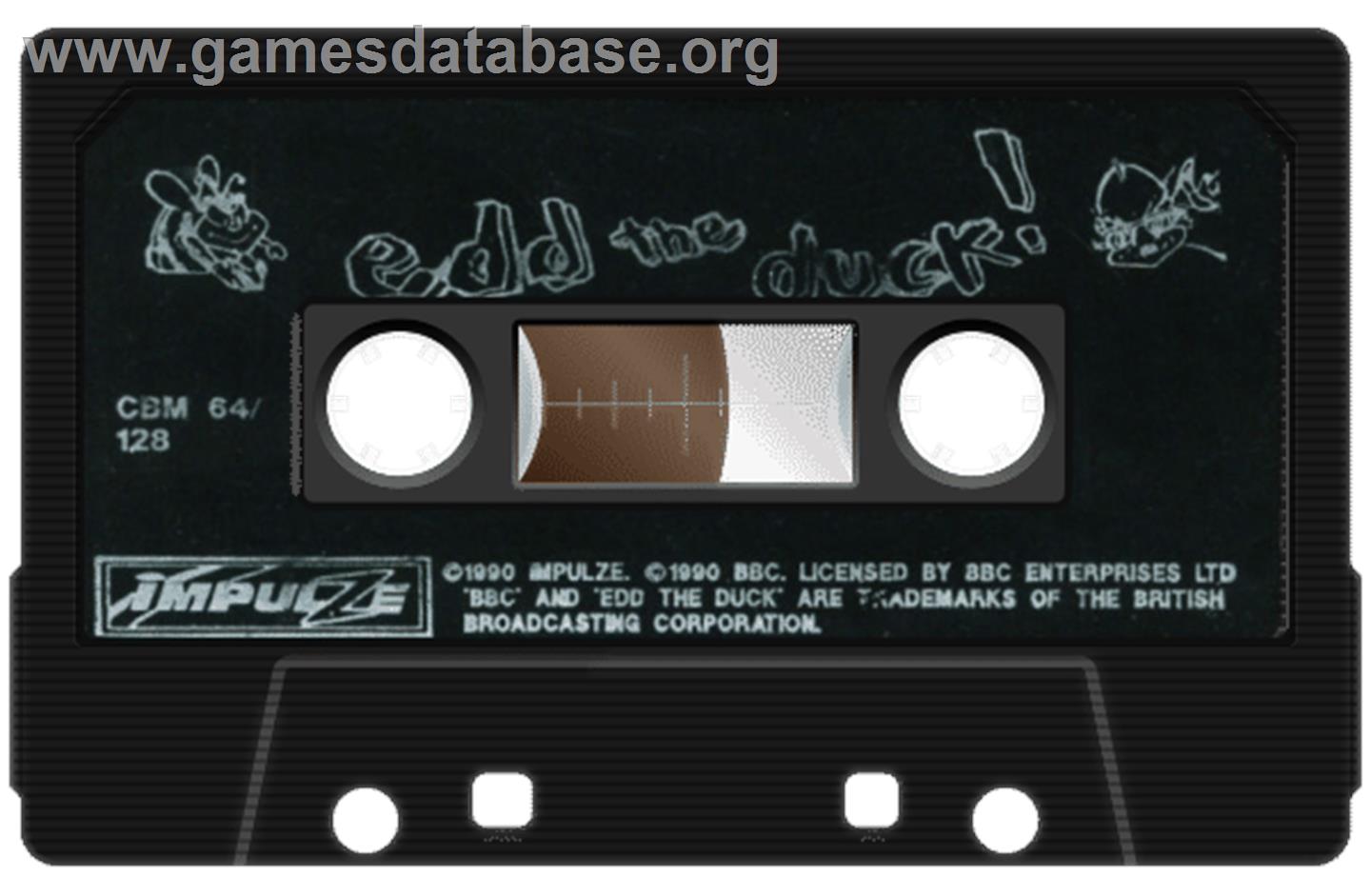 Edd The Duck! - Commodore 64 - Artwork - Cartridge