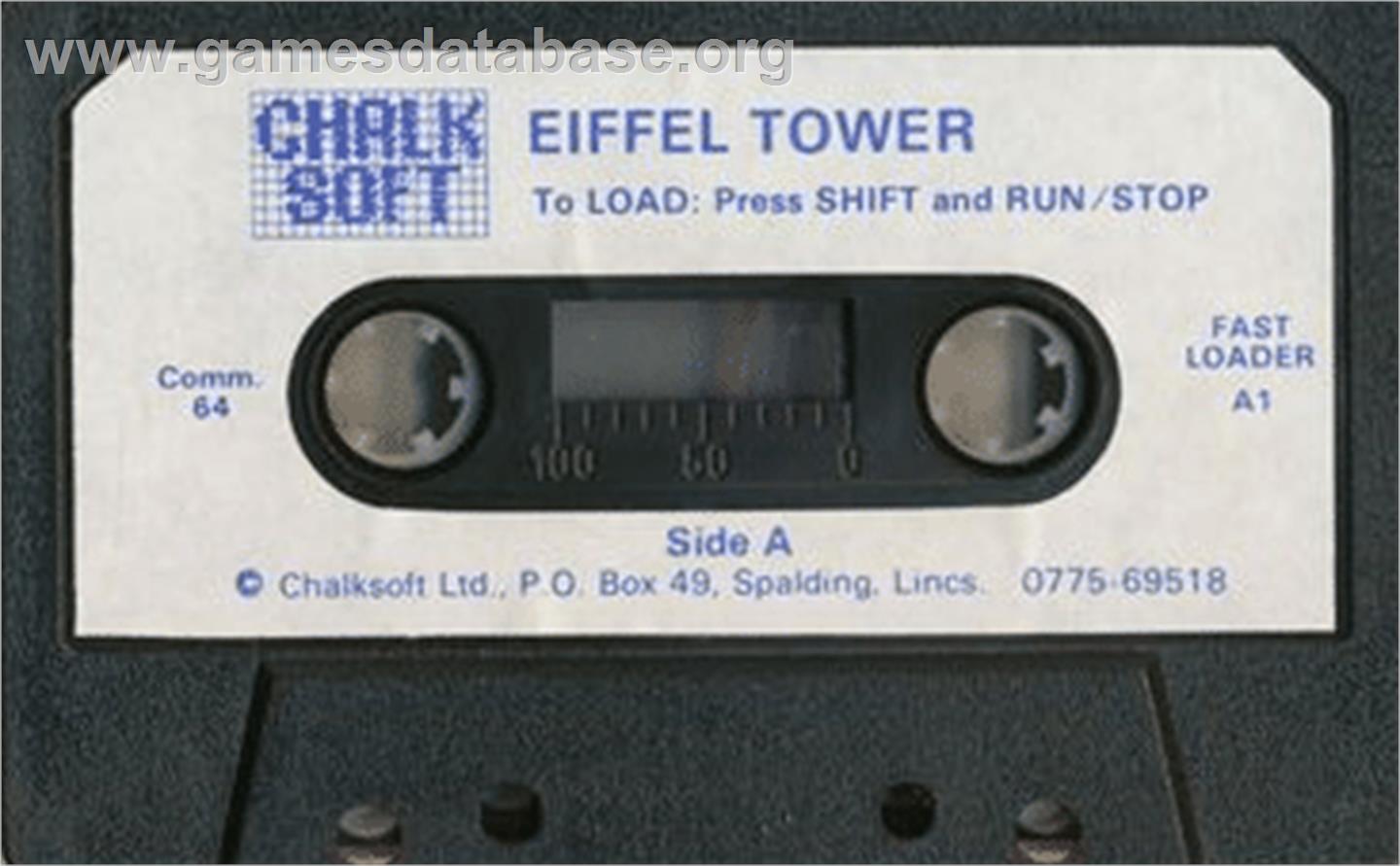 Eiffel Tower - Commodore 64 - Artwork - Cartridge