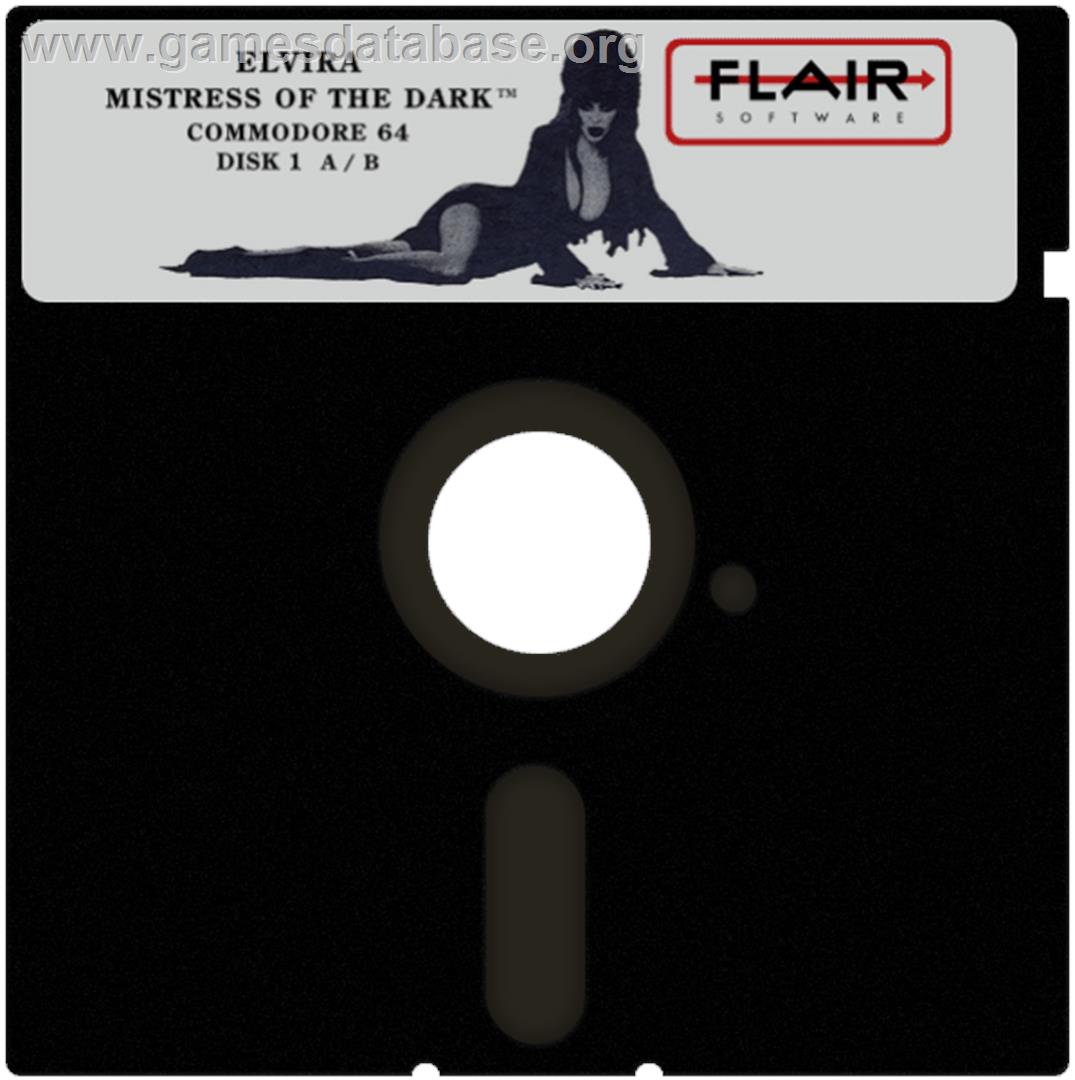 Elvira: Mistress of the Dark - Commodore 64 - Artwork - Cartridge