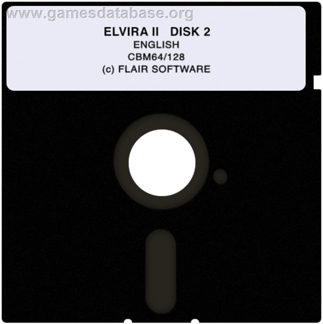 Elvira II: The Jaws of Cerberus - Commodore 64 - Artwork - Cartridge