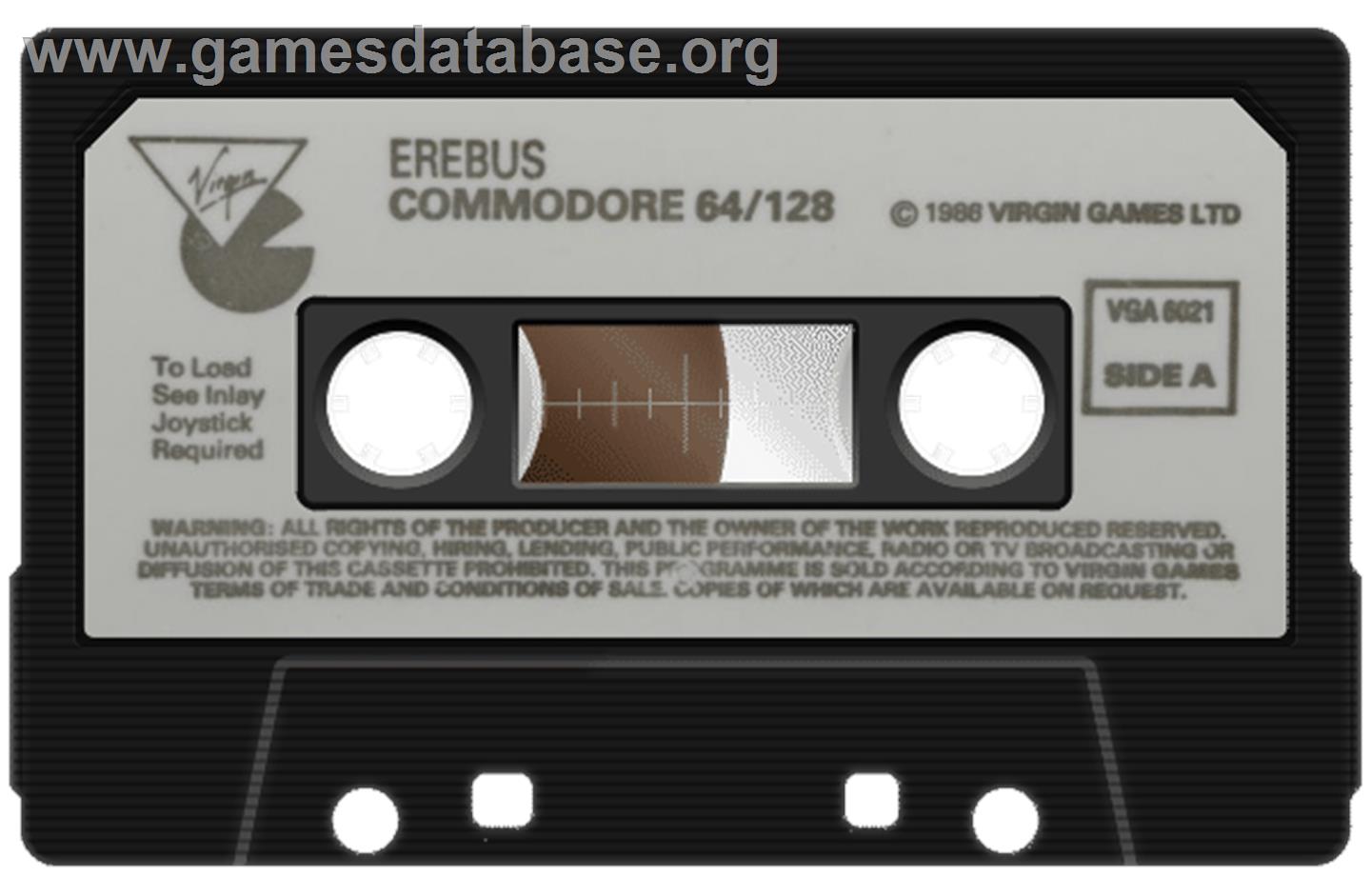 Erebus - Commodore 64 - Artwork - Cartridge